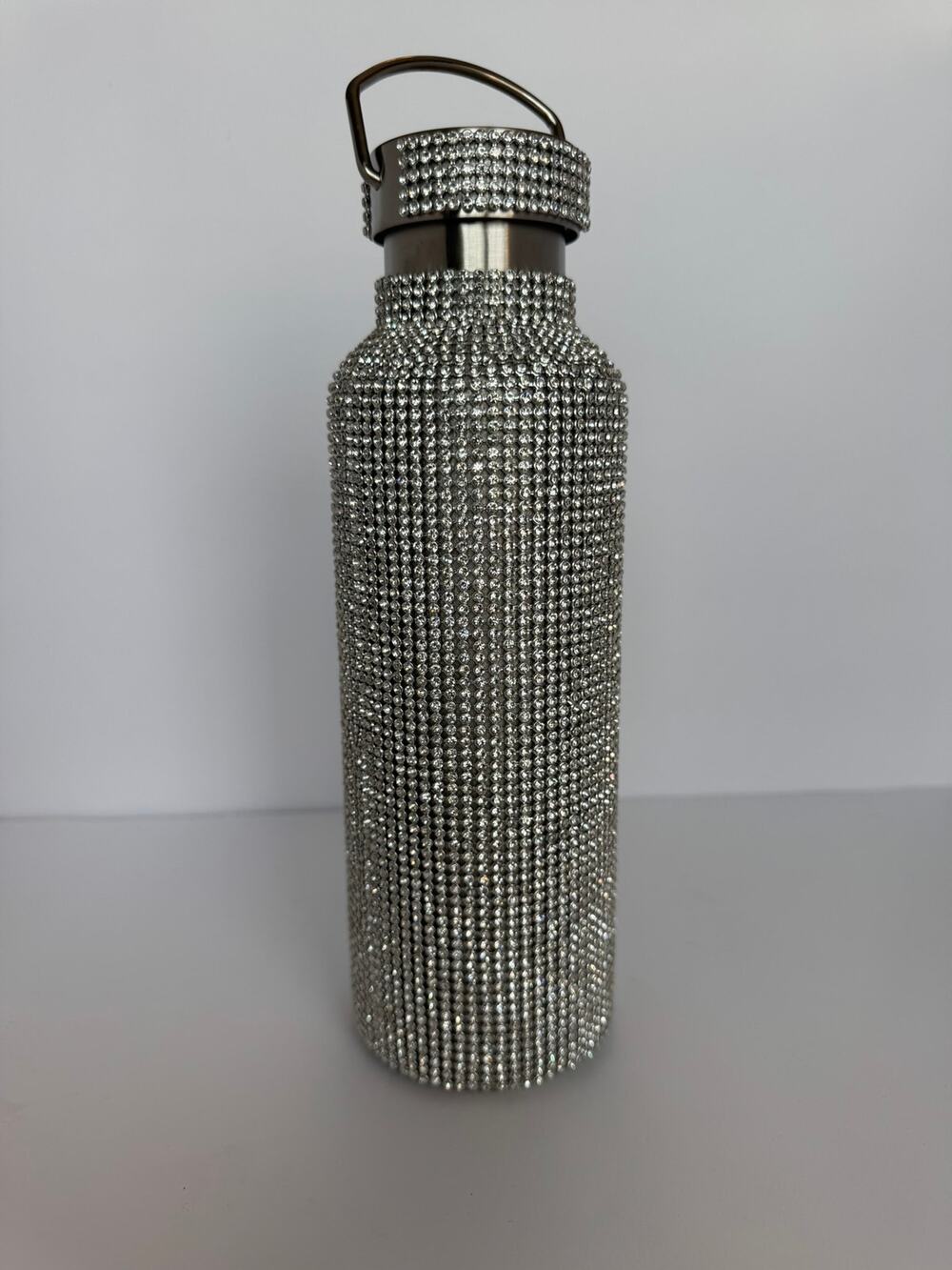 TOMO Bottle Classic Silver Rhinestone Luxury Diamond Water Bottle New